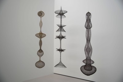 Installation view of Ruth Asawa's sculptures at the Glenstone Museum, Potomac, Maryland, 2018.