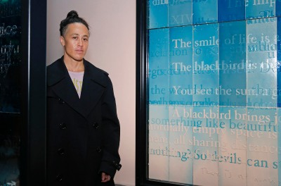 Wu Tsang at her solo exhibition “Visionary Company,” 2020, Lafayette Anticipations, Fondation des Galeries Lafayette, Paris, 2020.