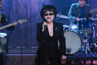 The Yoko Ono Plastic Ono Band performs on Late Night With Jimmy Fallon, November 3, 2009.