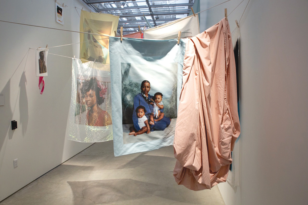 Tyler Mitchell's installation Laundry Line, 2020.